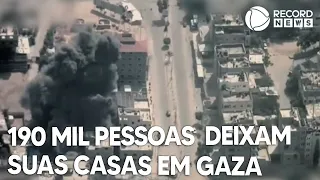 Conflito Hamas-Israel obriga 190 mil pessoas a deixar suas casas na Faixa de Gaza