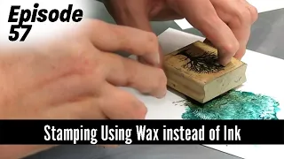 Encaustic Art How to use rubber stamps with encaustic wax