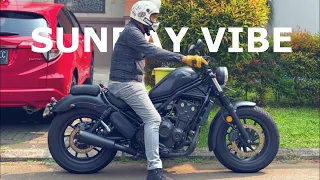 Sunday Vibe on My Honda Rebel 500 | Pure Sound