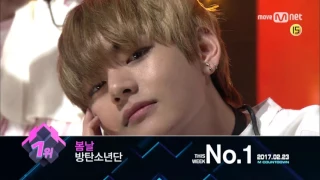 Top in 4th of February, 'BTS' with 'Spring Day', Encore Stage! (in Full) M COUNTDOWN 170223 EP.512