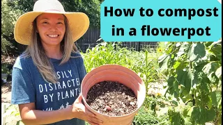 How to COMPOST in a FLOWERPOT