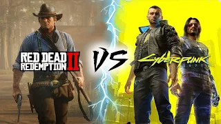 Cyberpunk 2077 Physics vs. Red Dead Redemption 2 Physics The  बड़ी तुलना