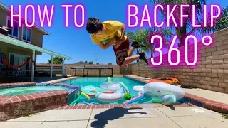 HOW TO DO A BACKFLIP 360°! *FULL-TWIST*