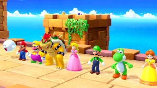 Super Mario Party - All Minigames With Bowser