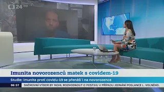 Ondřej Šimetka - imunita novorozenců matek s covidem-19