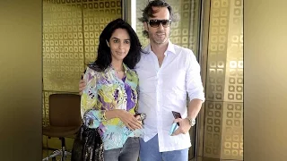 Mallika Sherawat spotted with boyfriend Cyrille at Mumbai Airport | Filmibeat