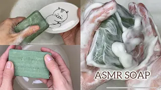 АСМР Мыло хозяйственное: намыливание, стирка, губка, много пены.ASMR Soap: soaping, washing, sponge.
