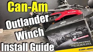 2024 Can-Am Outlander 700 / 500 Winch Install Step-By-Step Guide / How To Install An  ATV Winch