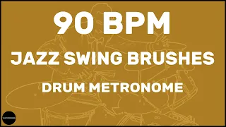 Jazz Swing Brushes | Drum Metronome Loop | 90 BPM