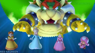 Mario Party 10 - Chaos Castle - Daisy Peach Rosalina Toadette Vs Bowser (Bowser Party)