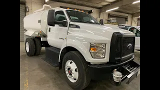 Ford F-750 Construction Water Truck 2000 Gallon Walk Around Review Michael Olden of Lee-Smith