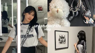 UNI VLOG👩🏻‍💻 Studying on campus, uni student life, museum date, grocery shopping