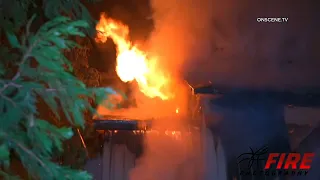 Blue Jay - Large House Fire Leaves Resident Homeless