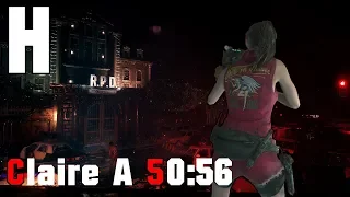 [OLD WR] Claire A Hardcore 50:56 Resident Evil 2 Remake | 120FPS