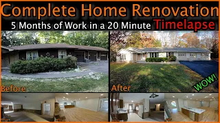 AMAZING FULL Home RENOVATION Timelapse!