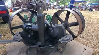 2½hp Gade Gas Engine Crushing Rock Through an Almond Right Angle Coupling