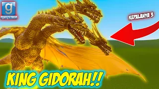 BANG CUPU KAGET LIHAT KING GIDORAH MAKHLUK KAIJU TERBESAR?? Gmod (Part 2)