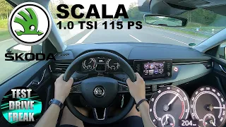 2020 Skoda Scala 1.0 TSI 115 PS TOP SPEED AUTOBAHN DRIVE POV