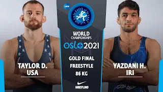 DAVID TAYLOR (USA) v. H. YAZDANICHARATI (IRI) // GOLD FS - 86 kg