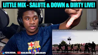 L crowd... Little Mix - Salute + Down & Dirty (BBC Radio 1's Big Weekend 2017) (REACTION!)