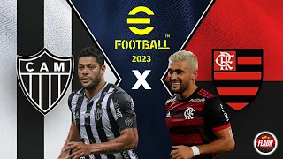 ATLÉTICO MG 0 X 4 FLAMENGO - GAMEPLAY - EFOOTBALL 2023