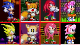 SONIC ORIGINS PLUS - All Character Idle Animations