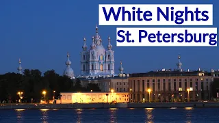 White Nights in St. Petersburg. Come have a walk with me along the banks of the Neva river