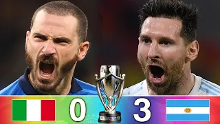 مباراة كأس الأبطال 🔥 الأرجنتين و إيطاليا 3-0 💥 فيناليسيما  2022 🔥 تعليق الشوالي ⚽️