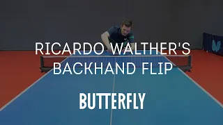 How To Backhand Flick Like Ricardo Walther | Butterfly Pro