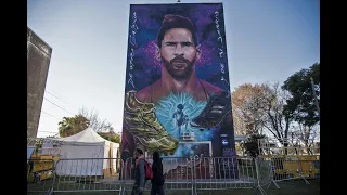 Multi-story mural for hometown hero Lionel Messi | AFP