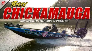 Chick is Being TRICKY! So Frustrating - Bassmaster Elite Chickamauga 2022 PRACTICE - UFB S2 E19