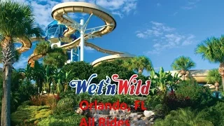 Wet N' Wild Water Park All Rides - Orlando, Florida 2015