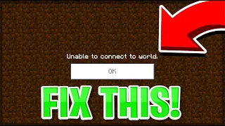 How To Fix The Unable To Connect To World! | Minecraft PE (Win11/Xbox/PS5/Switch)