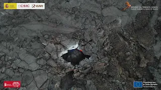 14/12/21 Vuelo de dron de las 7:40 h. Erupción La Palma IGME