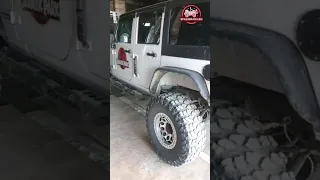 Jeep Rubicon откидной столик на заднюю дверь багажника. Мастерская spalnik4x4.ru