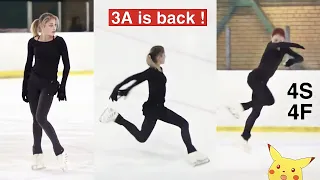 Team Tutberidze preparing for Test Skates ! 3A (Kostornaia, Valieva, Trusova)