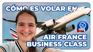 Como es volar en clase business de Air France de Santiago a Madrid