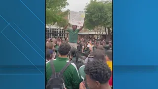 Students walk out at Grace King HS over closing