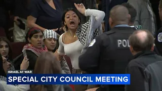 City council chambers cleared during debate on resolution over Israel