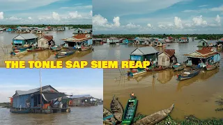 Amazing travel at Tonle Sap and Chong Kneas Floating Village, Siem Reap Cambodia