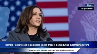 Kamala Harris forced to apologize as she drops F-bomb during livestreamed event
