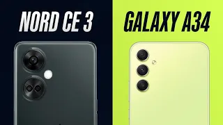 Oneplus Nord CE 3 vs Samsung Galaxy A34 | Full Comparison