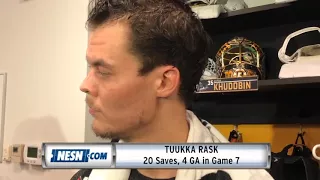 Tuukka Rask Game 7 Postgame Bruins vs. Maple Leafs