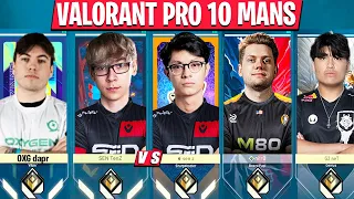 SEN TenZ Plays PRO 10 MANS!! ft SEN Zekken, OXG Dapr, nitr0, G2 neT, G2 Valyn & More | VALORANT