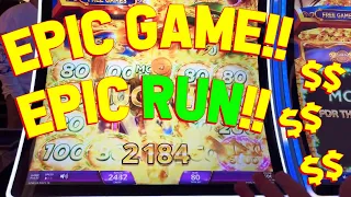 MONEYBALL OVERLOAD!! with VegasLowRoller on Magic Treasure Slot Machine!!