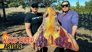 MONGOLIAN GIGANTIC BEEF BRISKET: Super Juicy Roast! | Wood-Fired w/Khan’s Kitchen & Chef Rider