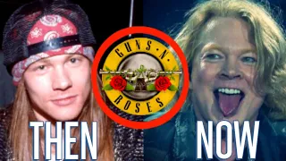 Gun's N Rose's 1985 rock band THEN and NOW 2023