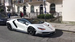 First Customer Lamborghini Centenario in London with Ferrari LaFerrari!