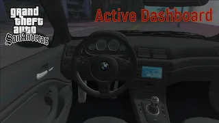 GTA San Andreas - Active Dashboard Mod | HD Vehicle Interior Mod for GTA SA | PC 2022