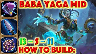SMITE HOW TO BUILD BABA YAGA - Baba Yaga Mid Build + How To + Guide (Season 7 Conquest) Elder Djinn